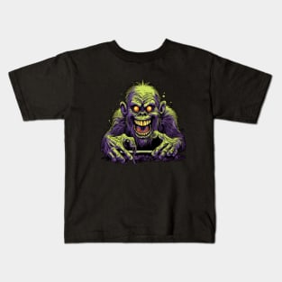 Meet the laughing Halloween monster! Kids T-Shirt